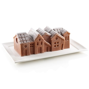 Silikomart Winter Village Professional Silicon Mould & Plastic Support